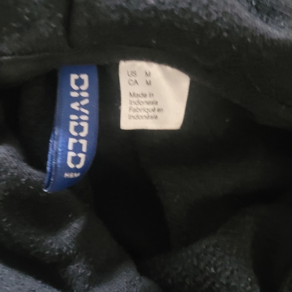 H&M Divided Black "Hope & Trust" Pullover Hoodie M - Picture 7 of 7